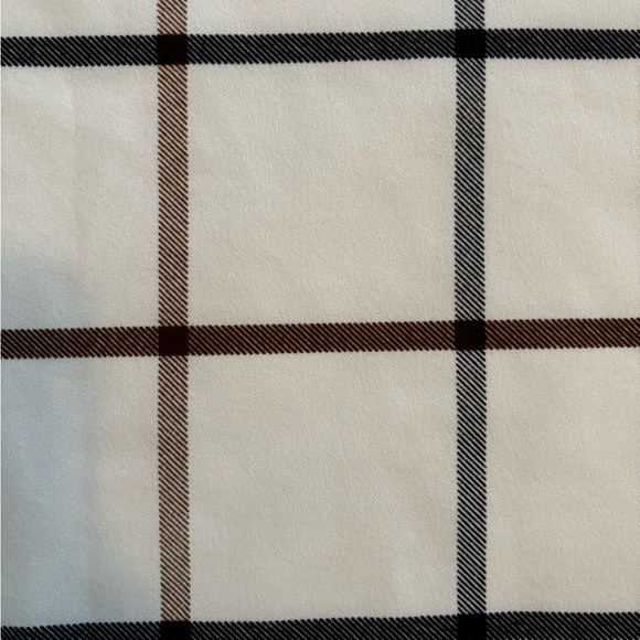 ANN TAYLOR Petite Plaid Ruffle Sleeve Blouse - Picture 5 of 6